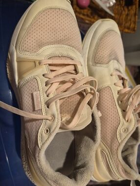 OluKai Women's Pale Pink and Cream Athletic Sneakers